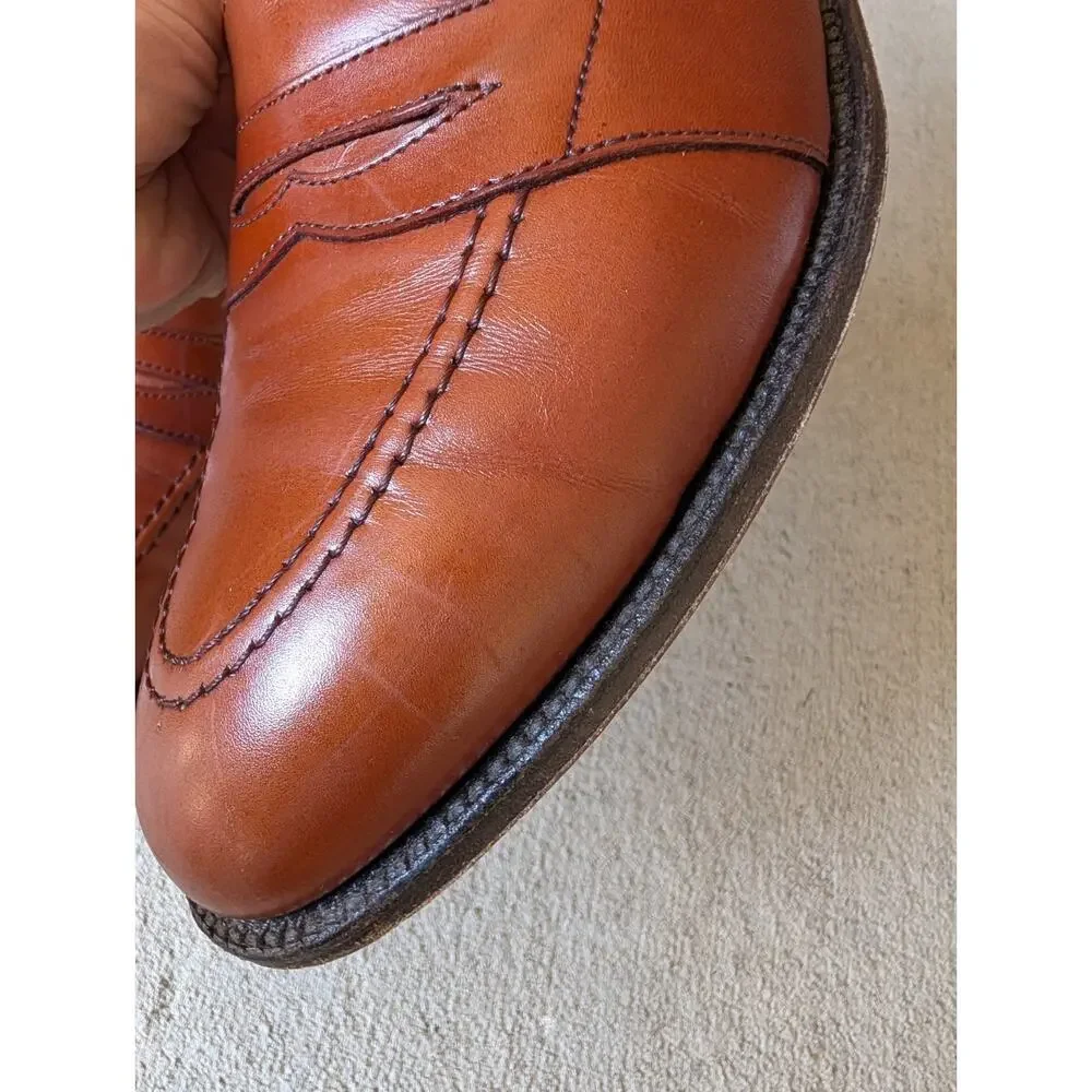 Alden Brown 685 Full Strap Slip On Loafer Leather Dress Shoes Size 11.5 D Mens